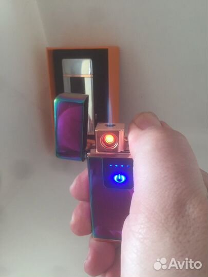 Зажигалка 2 в 1 спираль +turbo с фонариком