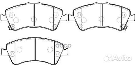 Колодки тормозные дисковые передн передн. toyot