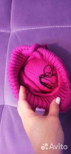 Шапка для девочки зимняя ручной работы