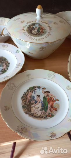 Новый столовый сервиз ГДР Мадонна 6 персон