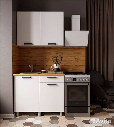 Кухня 120 см мдф