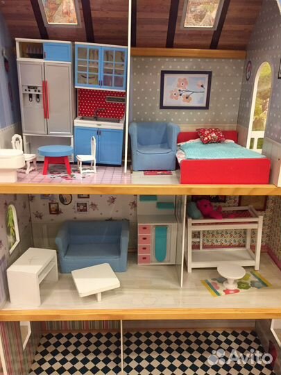 Детский игровой домик из дерева