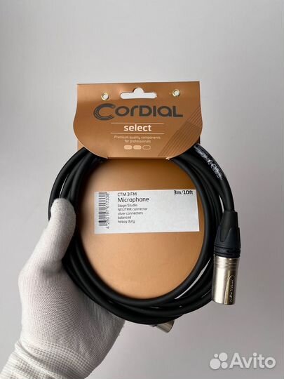 Микрофонный кабель Cordial CTM 3 FM-BK