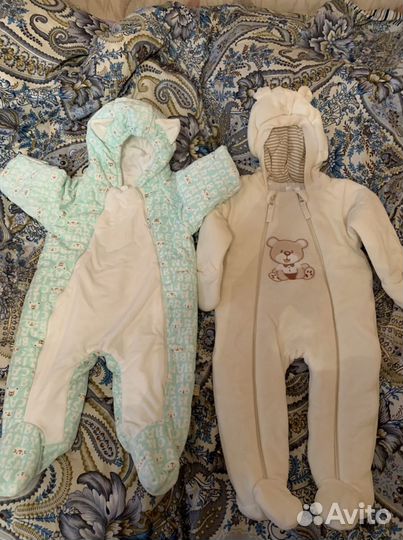 Теплые комбинезоны для новорожденных