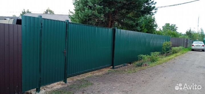 Откатные ворота под ключ