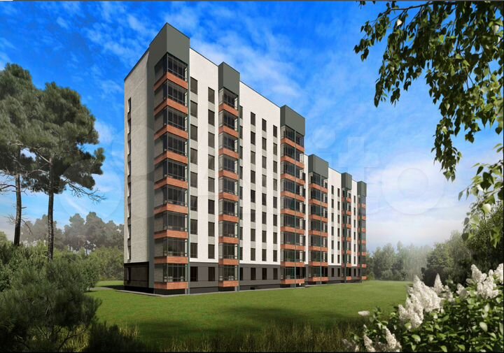 2-к. квартира, 74,4 м², 9/9 эт.