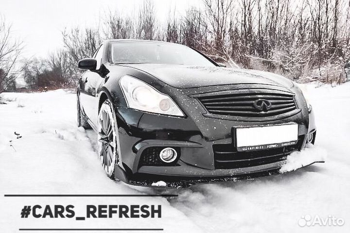 Сплиттер губа на бампер infiniti nissan