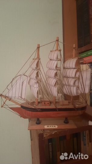 Макет корабля, натуральные материалы, подарок