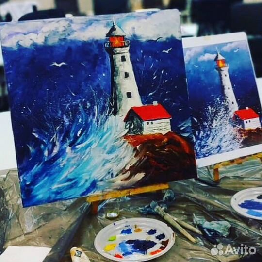 Подарочные сертификаты на изо, масло, акрил, часы