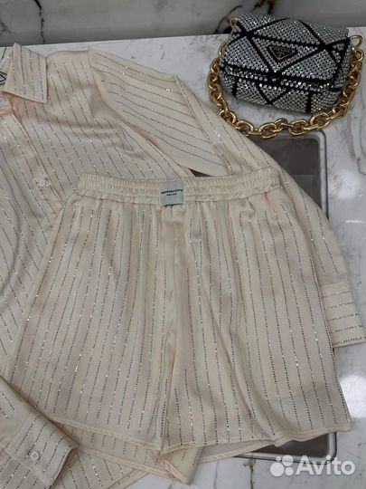 Шелковый костюм alexander wang