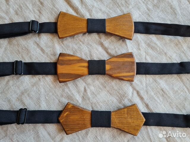 Галстуки - бабочки деревянные