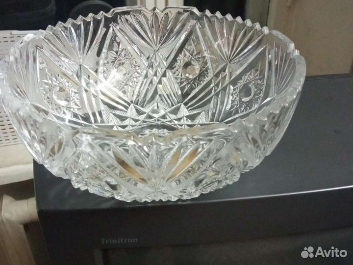 Хрустальная ваза для фруктов