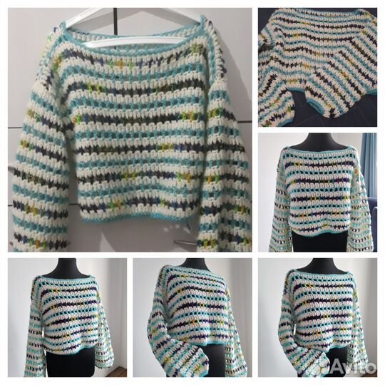 Джемпер ручной вязки