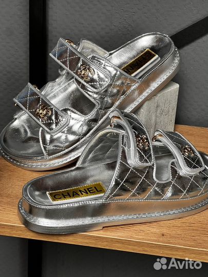 Шлепки chanel