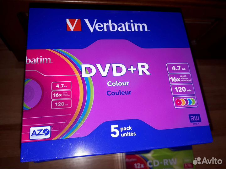 Verbatim, VS болванки CD-R, CD-RW, DVD+R, RW