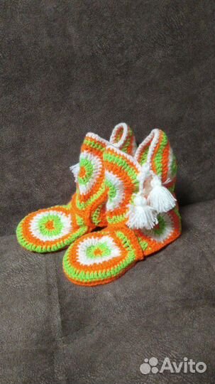 Вязаные носки