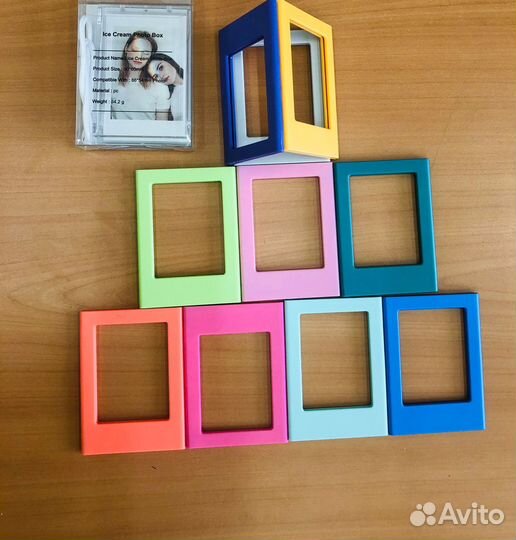 Фоторамка мини пластиковая цветная