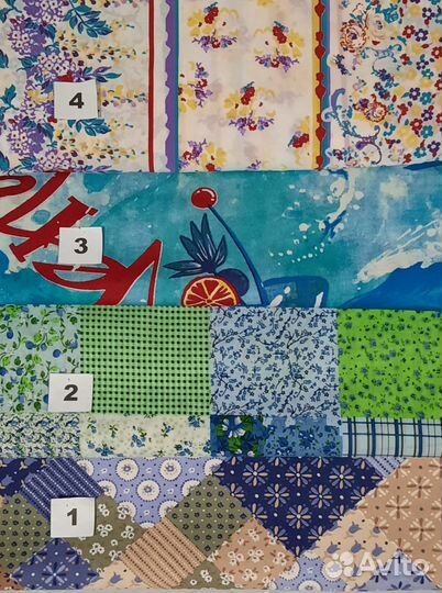 Отрезы тканей хлопок 100%