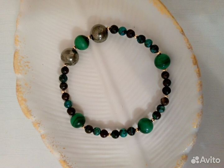 Браслет из натуральных камней на заказ ручной рабо