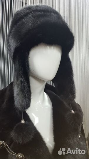 Шапка норковая ушанка шн-114
