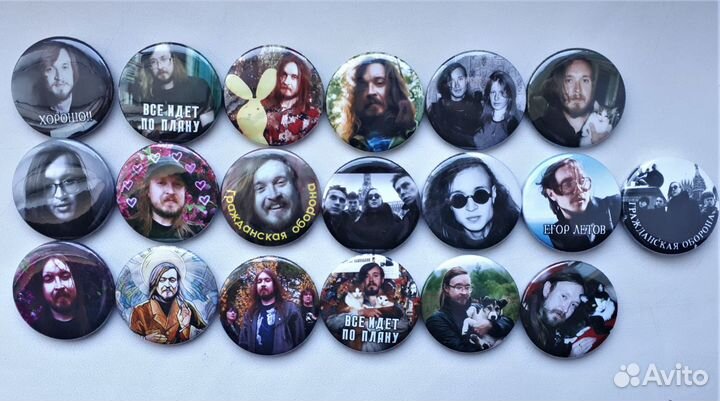 Значки Егор Летов, Янка Дягилева