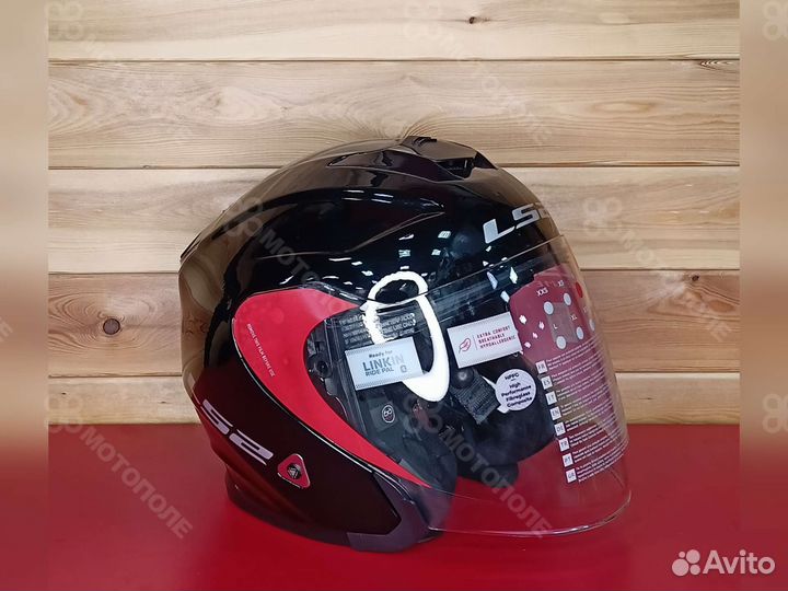 LS2 Мотошлем OF521 infinity solid (черный)