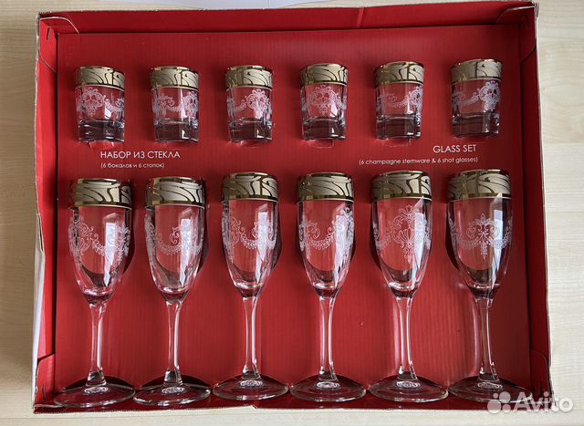 Набор бокалов и стопок