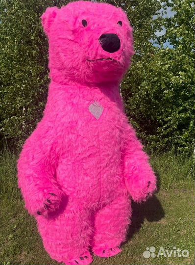 Ростовая кукла Розовый мишка Аэрокостюм