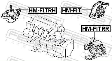 Подушка коробки скоростей (гидравлическая) hmfitrr