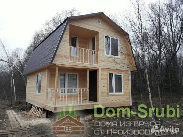 Белоусово. Хорошая надёжная Баня из бруса Б-27 6х8