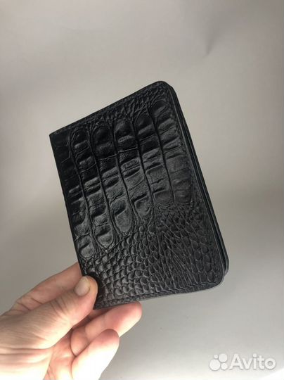 Обложка на удостоверение из кожи охотник