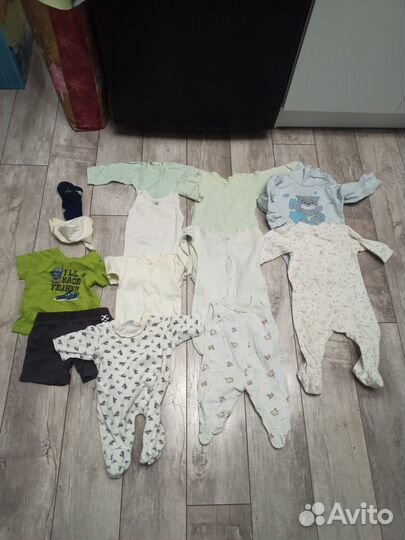 Пакет вещей для мальчика 56 62 68