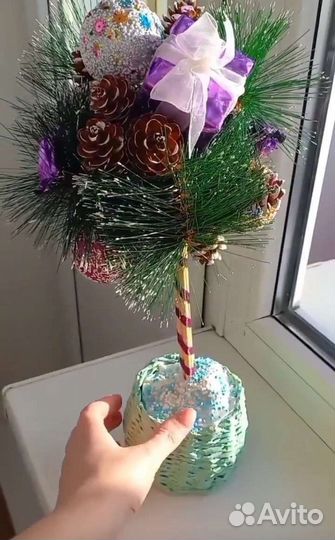 Топиарий новогодний