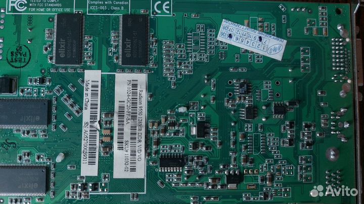 AGP видеокарта Radeon 9550 128Mb DDR V/D/VO