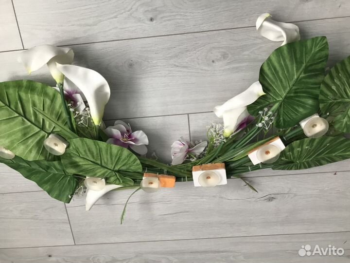 Оформление на свадебный кортеж или свадебного стол