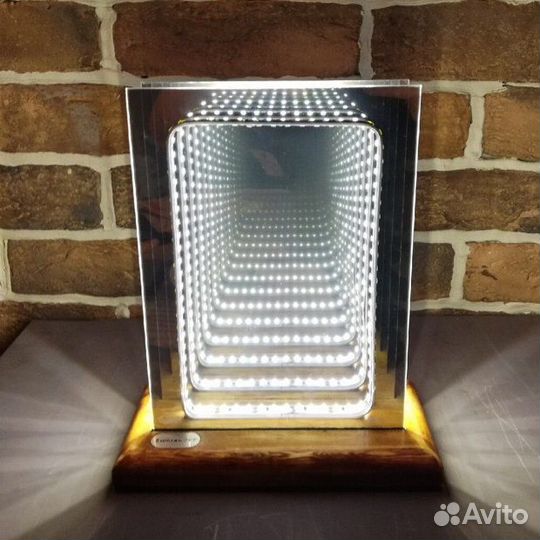 Светодиодный крафтовый 3D-светильник сумракoff 9.6