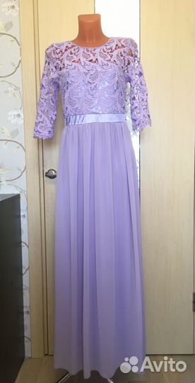 Новое шифоновое платье сиреневого цвета