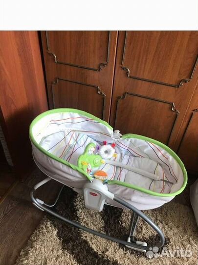 Люлька баунсер шезлонг tiny love