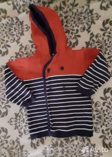 Кофта с капюшоном для мальчика, 92 см