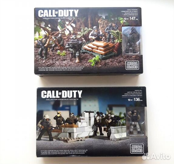 Mega Bloks call of duty наборы солдатиков