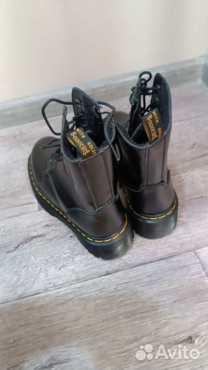 Dr Martens 1460 Jadon Black с Черным Мехом