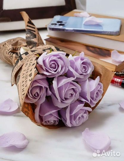 Букет цветов из мыла