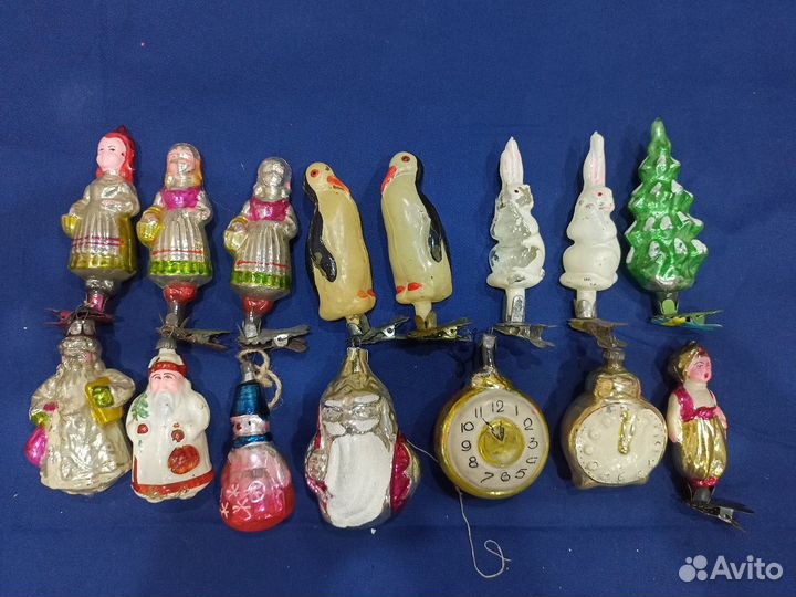 Новогодние игрушки СССР много разных