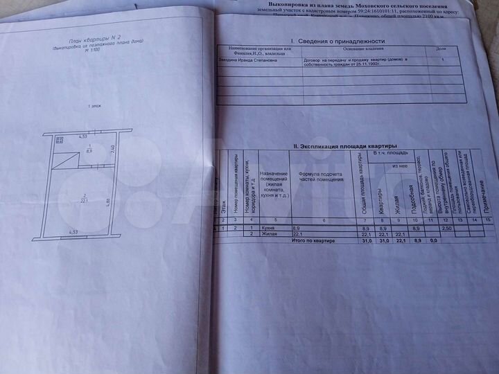Дом 30 м² на участке 21 сот.