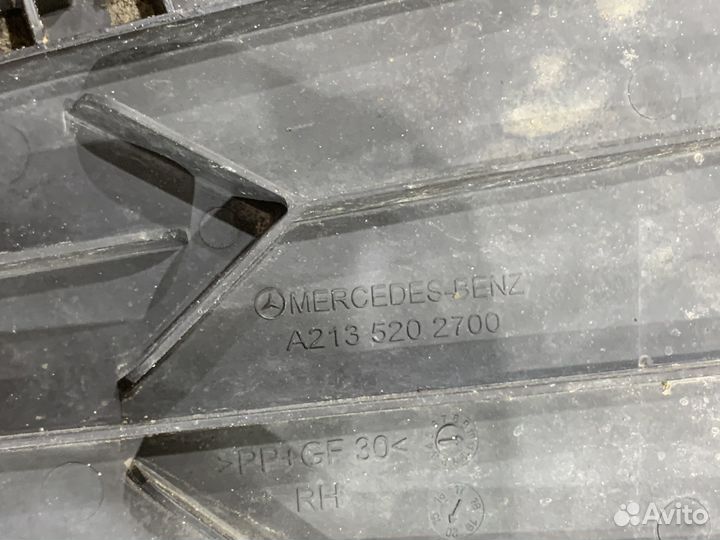 Боковая защита переднего бампера Mercedes W213