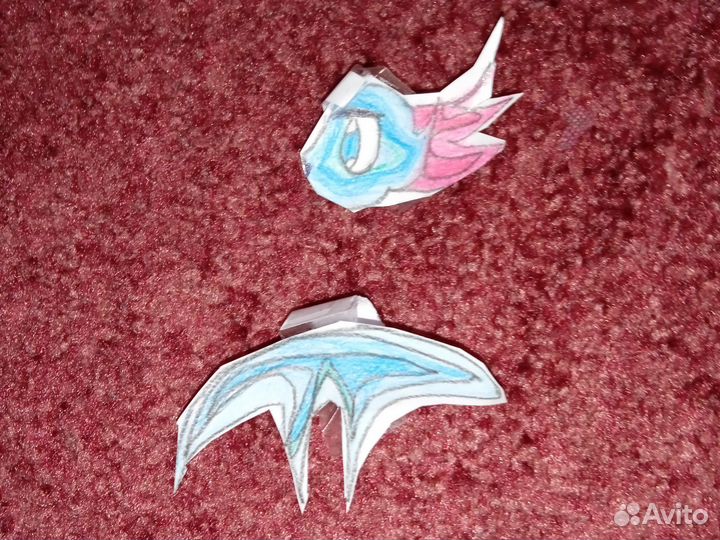 Мини дракончик на пальчик с крылом