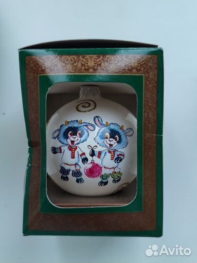 Елка новогодняя 50см, стеклянные новогодние шары