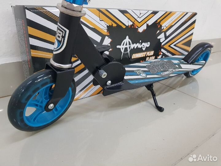 Самокат Explore Connect Plus Blue New свет колеса
