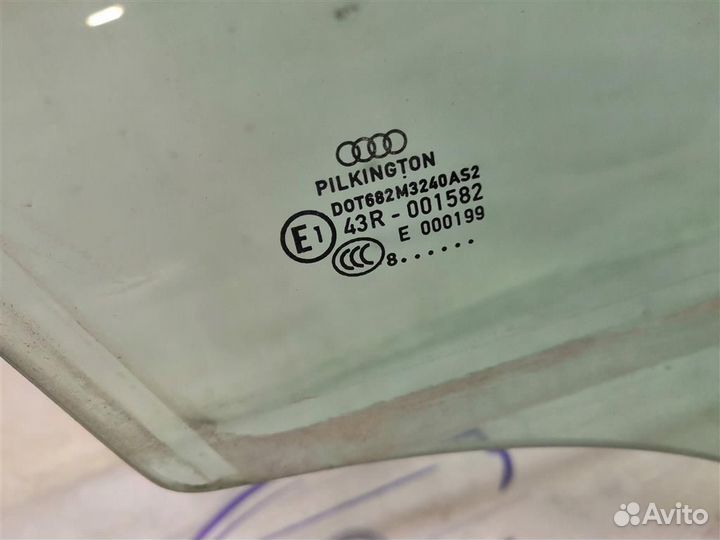 Стекло двери передней правой Audi A4 (B8) 2007-20