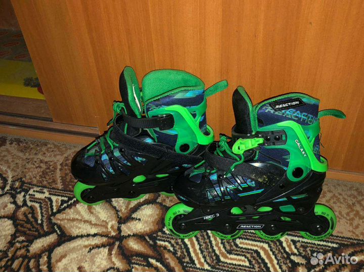 Роликовые коньки размер 34-37 раздвижные